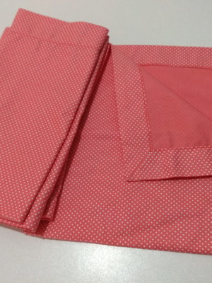 Guardanapo de tecido poá rosa
