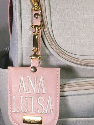 Chaveiro para bolsas com nome