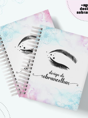 Agenda personalizada design de sobrancelha