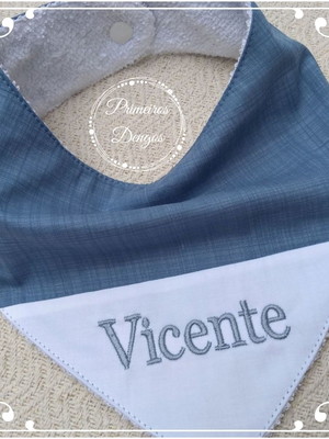 Babador bandana personalizado baby