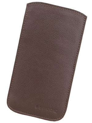 Case capinha sob medida para celular couro ecológico café