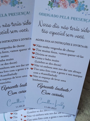 Mensagem de mesa