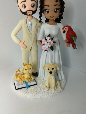 Noivinhos personalizados biscuit