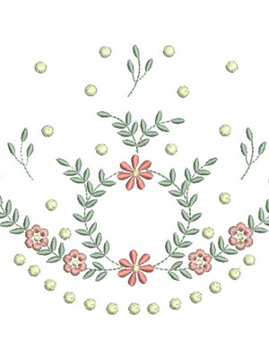 Matriz de bordado: moldura e arabesco