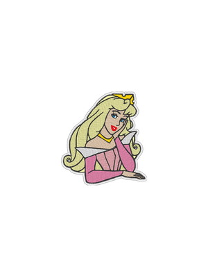 Patch bordado princesa aurora bela adormecida - modelo1