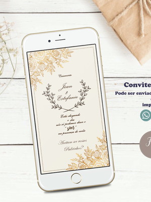 Convite digital casamento (padrinhos)
