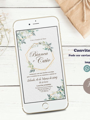 Convite digital casamento