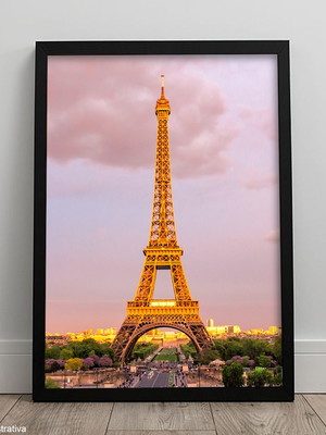 Quadro torre eiffel paris paisagem cidade quarto casal a3