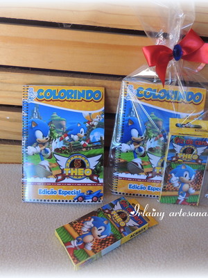 Kit de colorir sonic