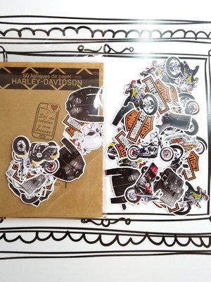 Pronta entrega - 50 apliques harley 3 à 4cm