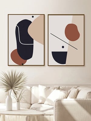 Quadros decorativos abstratos minimalistas geométricos