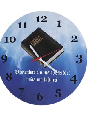 Relógio parede o senhor é o meu pastor