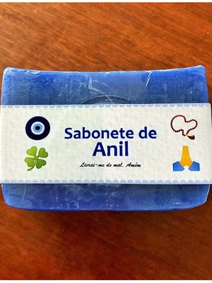 Sabonete natural de anil para limpeza energética 80gr