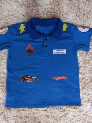 Camiseta polo hotwheels (rn ao 10)