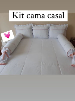 Kit montessoriano cama de casal (colcha + capa travesseiro