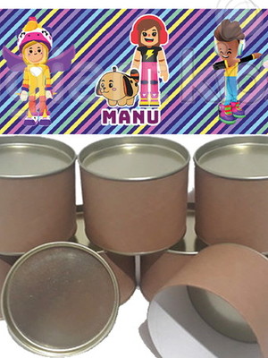 Rótulo para tubolata pk xd menina