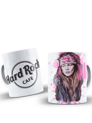 Caneca de porcelana personalizada hard rock axl