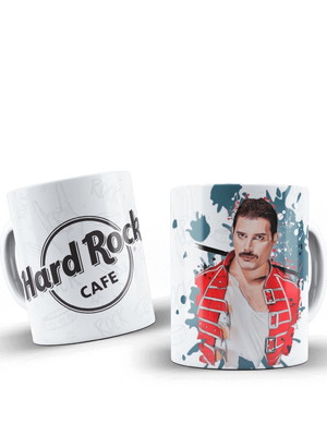 Caneca de porcelana personalizada hard rock freddie mercury