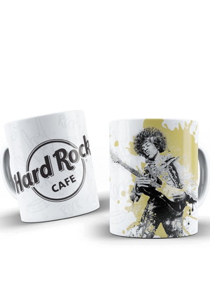 Caneca de porcelana personalizada hard rock jimi hendrix