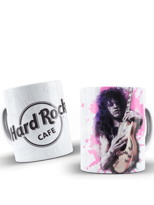 Caneca de porcelana personalizada hard rock slash