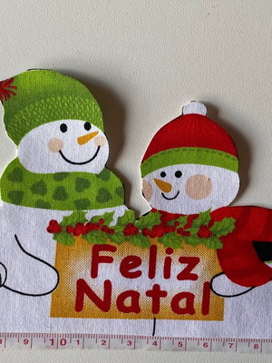Patch aplique termocolante mamae noel e bonecos neve