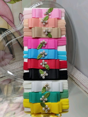 Kit de 10 mini laços nina - faixa rn