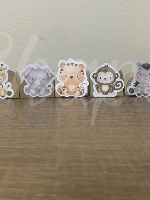 Forminha personalizada safari aquarelado
