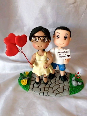 Topo casal de biscuit