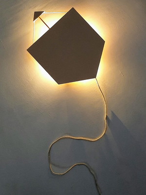 Decoração pipa iluminada com led para quarto de bebe
