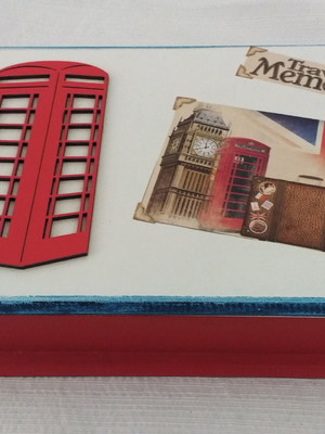 Caixa em mdf com tema da inglaterra