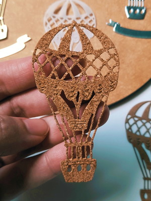 Die cut balão - em cortiça