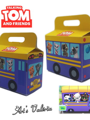 Caixinha ônibus tom and friends