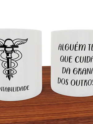 Caneca personalizada profissão contabilidade campinas