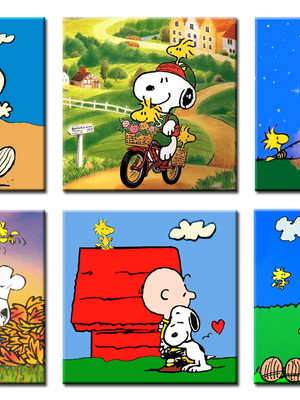Porta-copos com ímã - snoopy 1