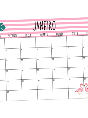 Planner mensal 2025 com imã