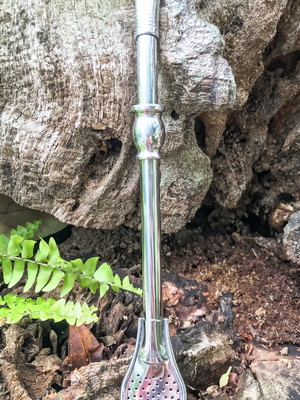 Bomba infantil em aço inox com bocal - 19cm
