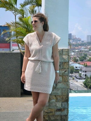 Vestido de crochê