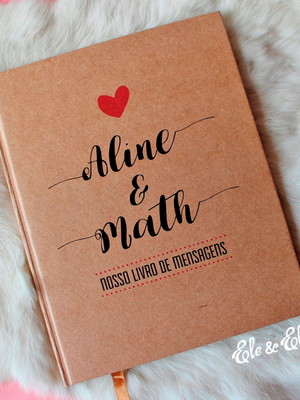 Livro de mensagens rústico