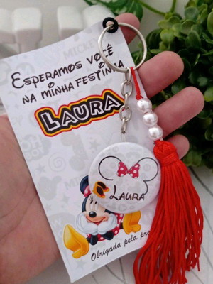 Kit com 10 chaveiro minnei