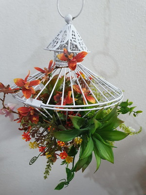 Móbile com flores