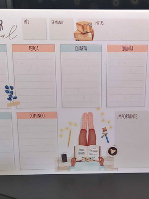 Planner semanal de mesa