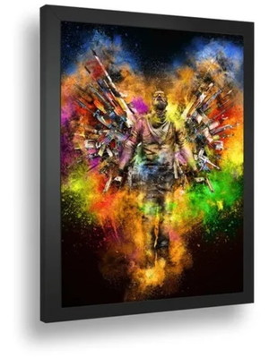 Quadro decorativo poste cs go gobal ofensive terroristas