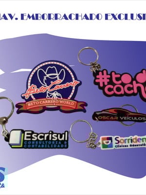 Chaveiro emborrachado exclsuviso