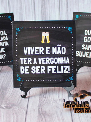 Kit plaquinha samba