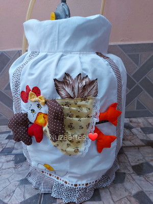 Capa botijao galinha 3d