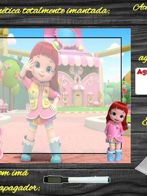 Lousa magnética rainbow ruby com embalagem