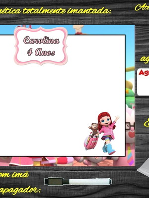 Lousa magnética rainbow ruby com embalagem