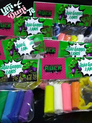 Kit massinha hulk/fazemos em todos os temas