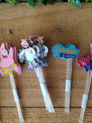 Toppers para doce bob esponja