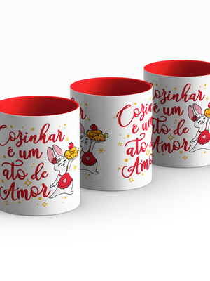 Caneca cozinhar é um ato de amor